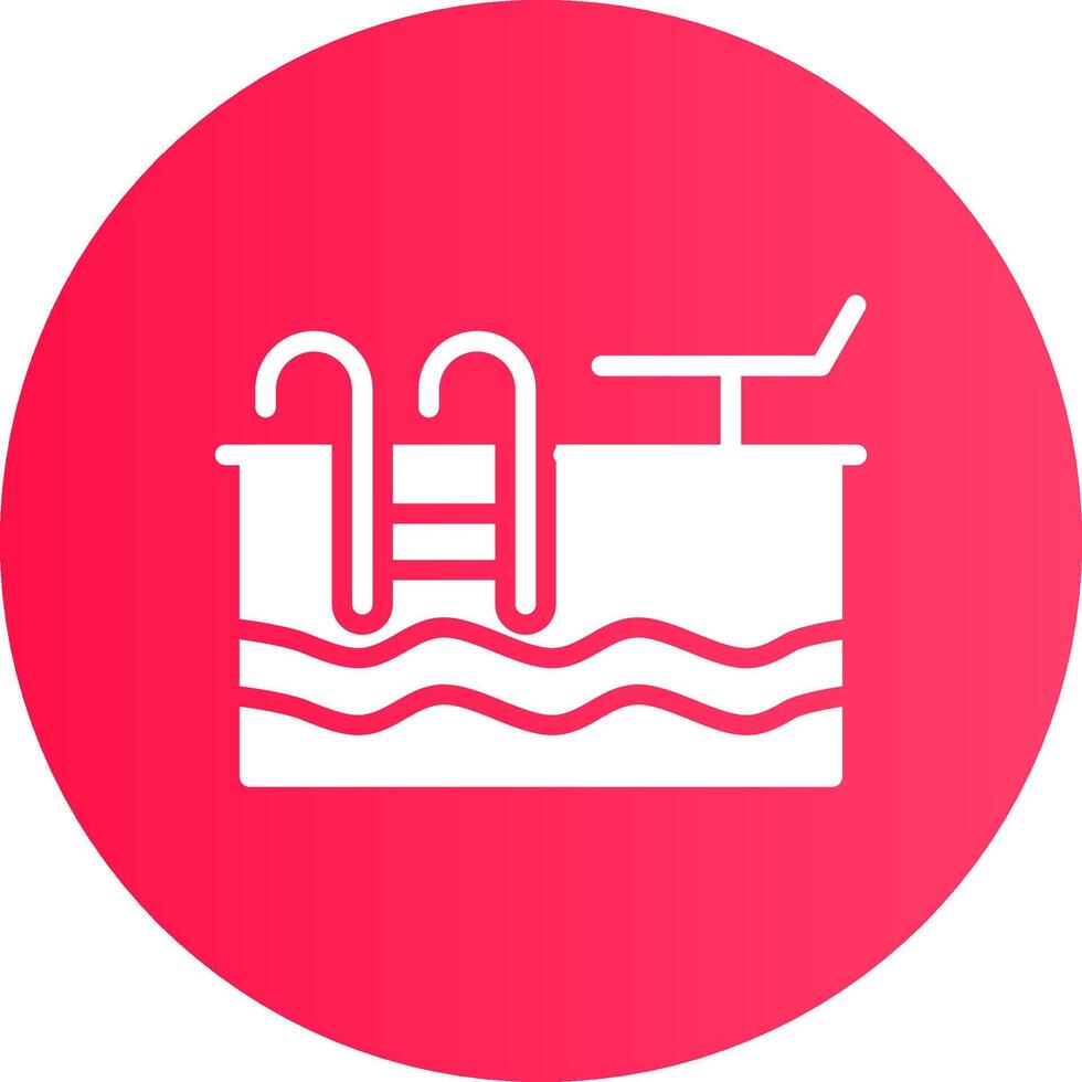 Swimming Pool Creative Icon Design vector