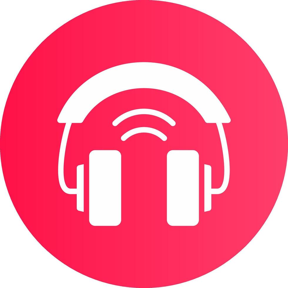 Headphones Creative Icon Design vector