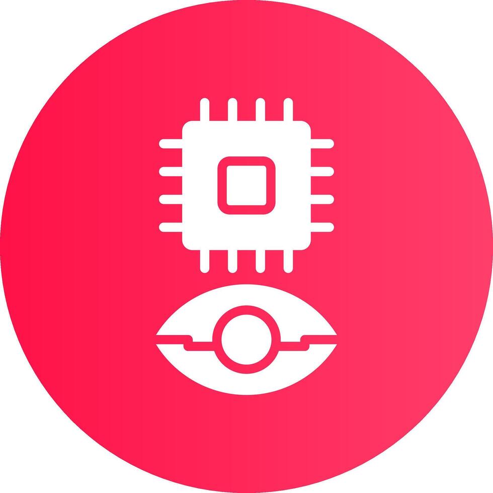 Eye Augmentation Creative Icon Design vector