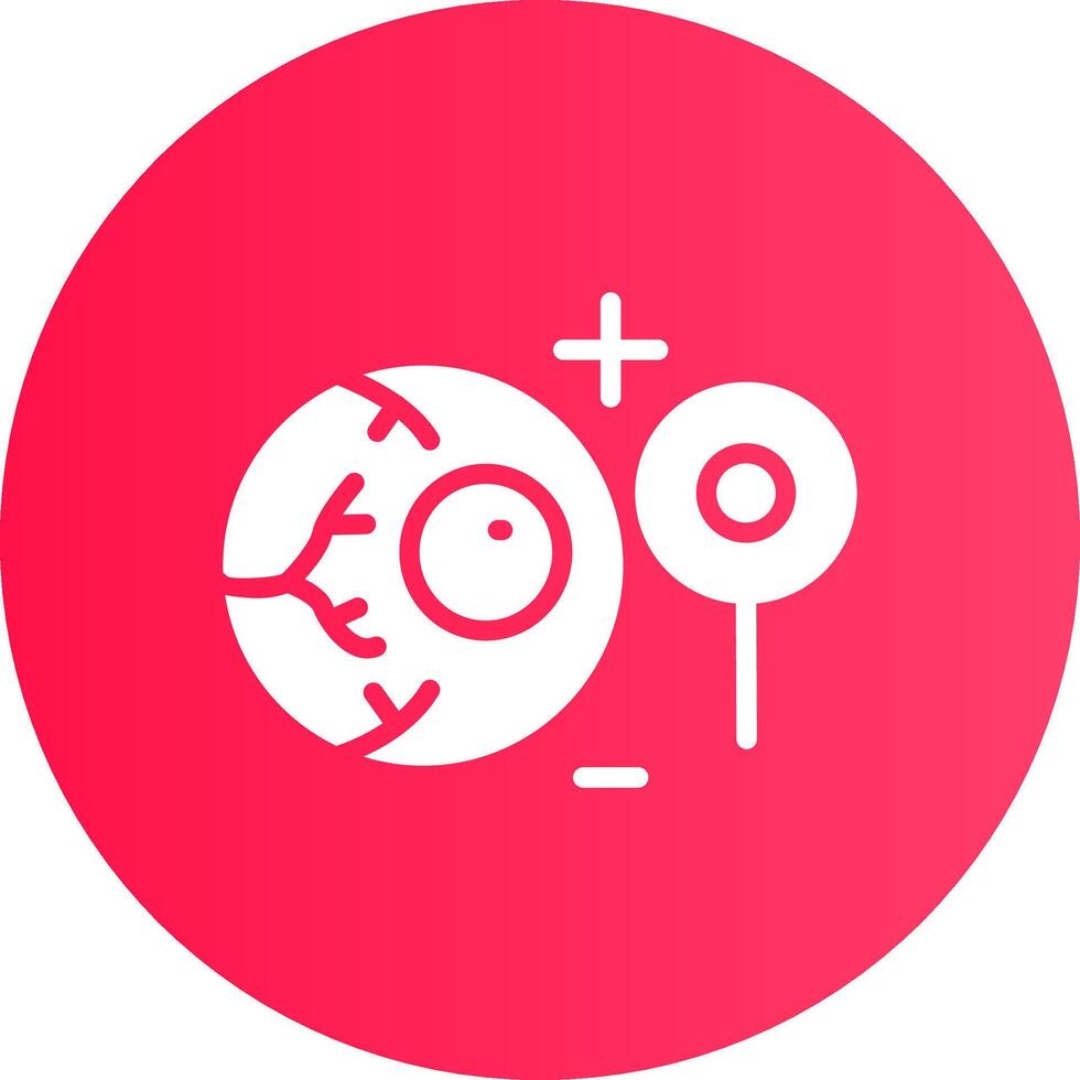 Manual Eye Examination Creative Icon Design vector