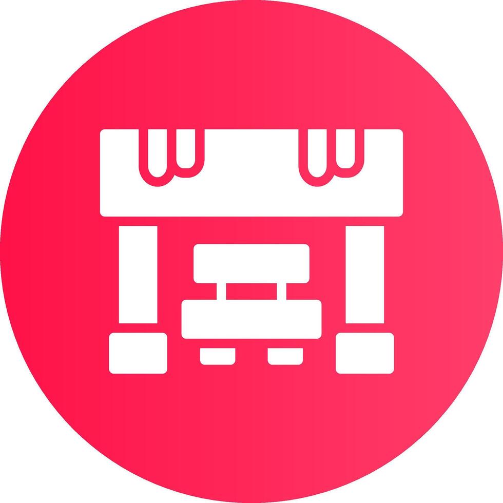 Bus Stop Creative Icon Design vector
