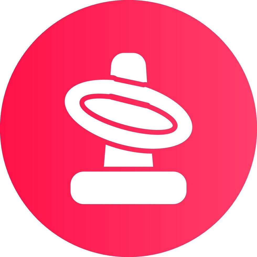 Glyph Gradient Circle Design vector