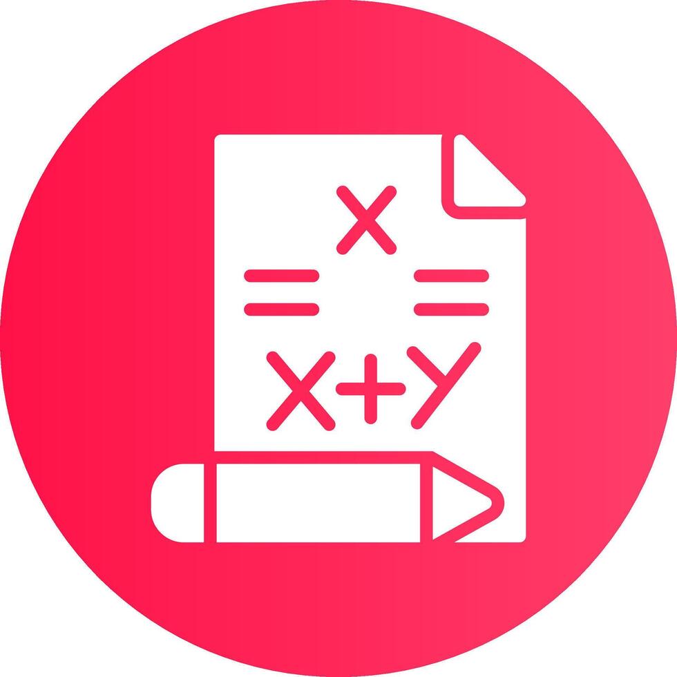 Maths Creative Icon Design vector