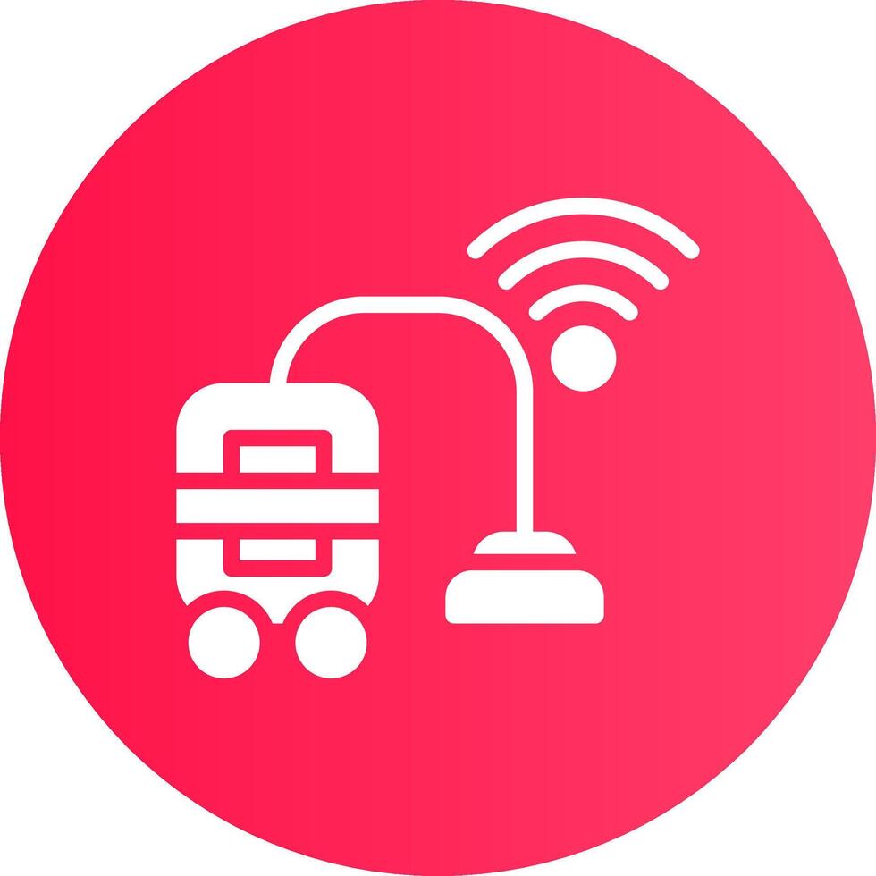 Smart Vacuum Creative Icon Design vector