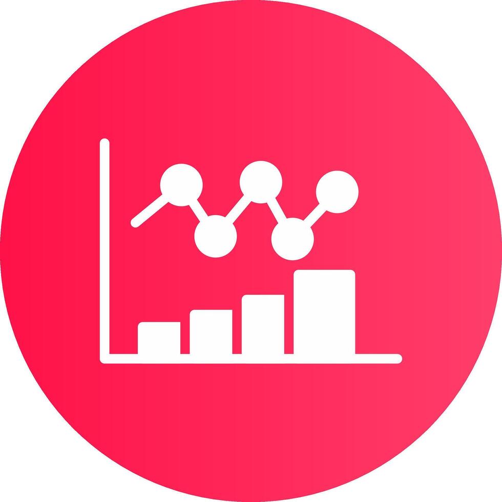 Bar Chart Creative Icon Design vector