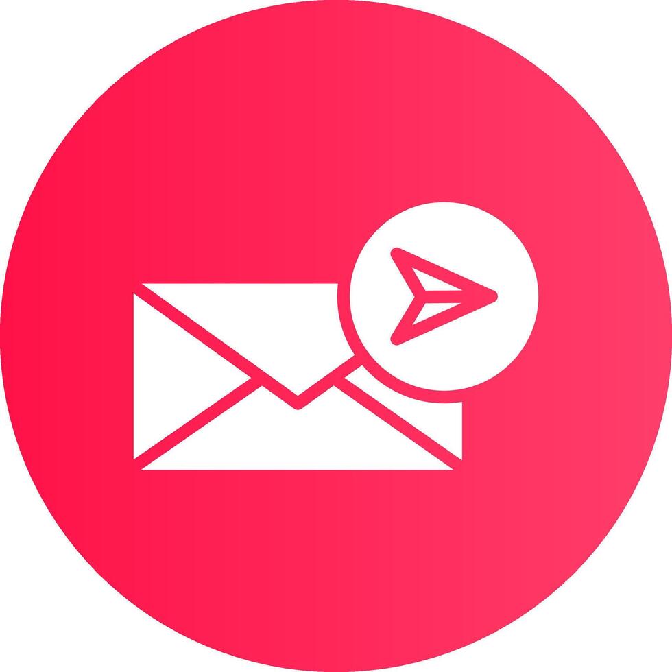 Send Mail Creative Icon Design vector