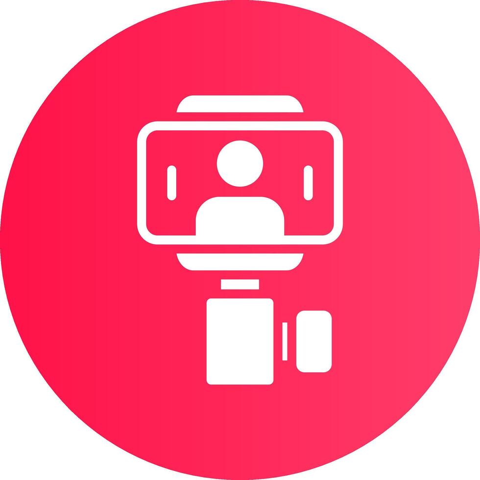 Selfie Stick Creative Icon Design vector