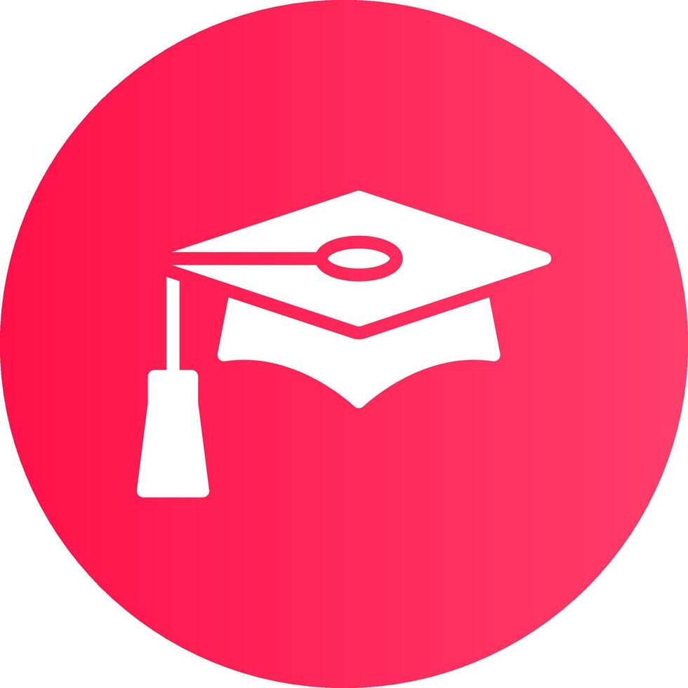 Graduation Cap Creative Icon Design vector