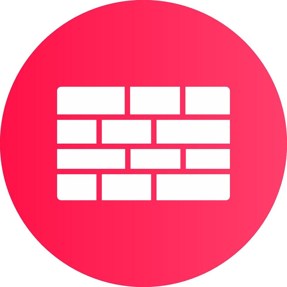 Brick Wall Creative Icon Design vector