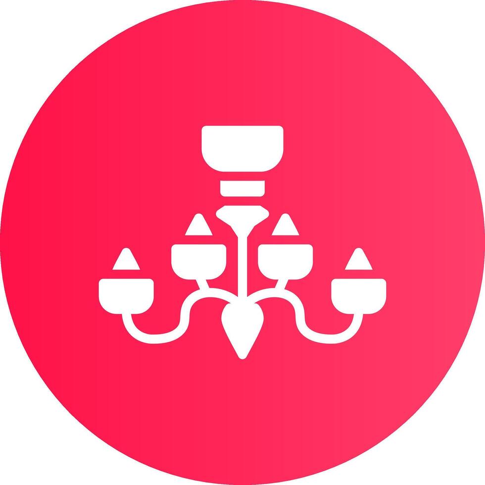 Chandelier Creative Icon Design vector
