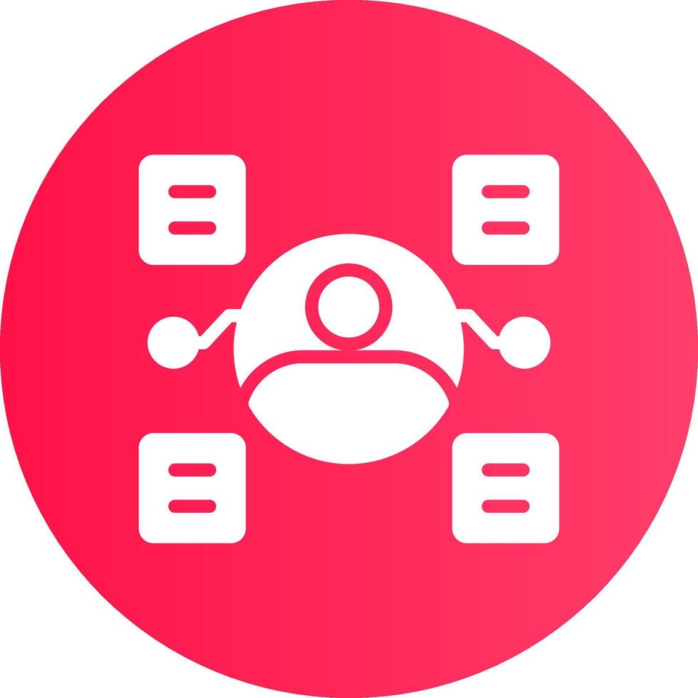 User Predictions Creative Icon Design vector