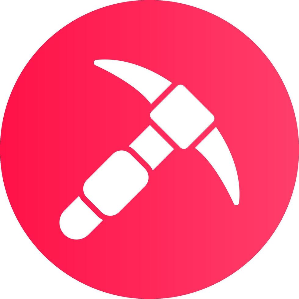 Pickaxe Creative Icon Design vector