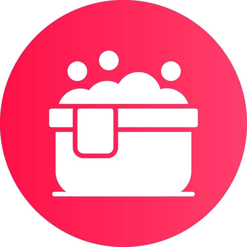Glyph Gradient Circle Design vector