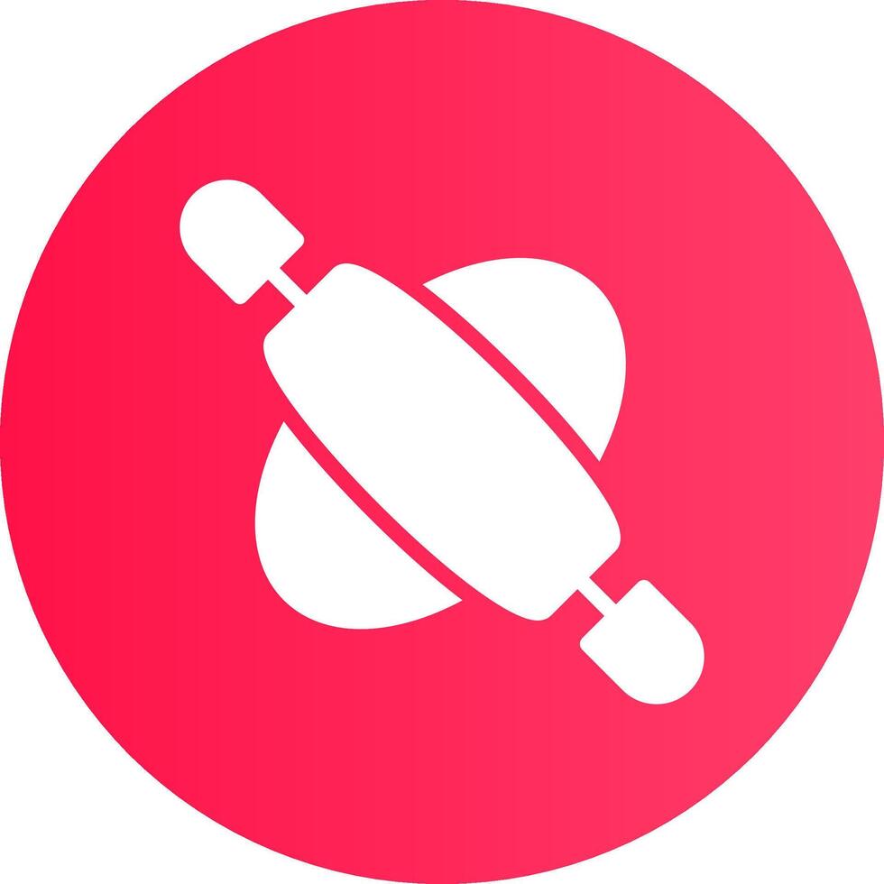 Rolling Pin Creative Icon Design vector