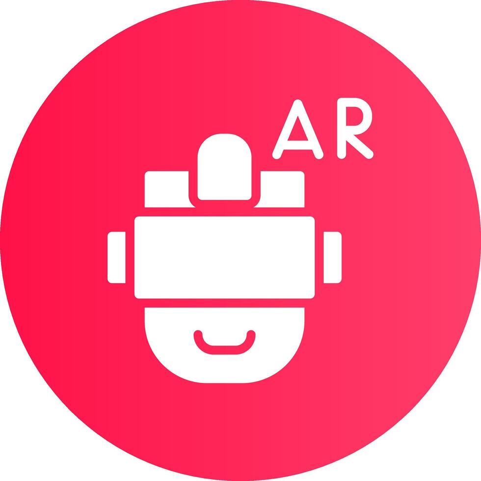 Ar Helmet Creative Icon Design vector