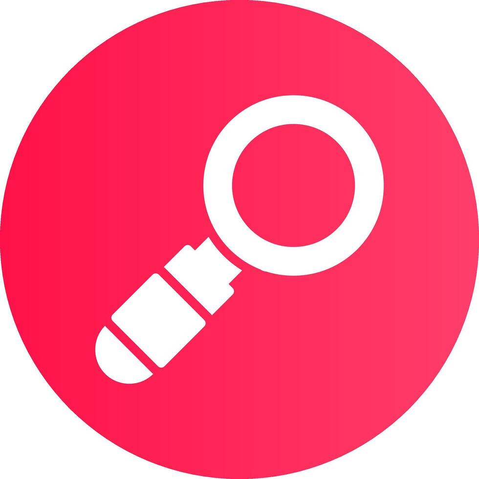 Magnifying Glass Creative Icon Design vector