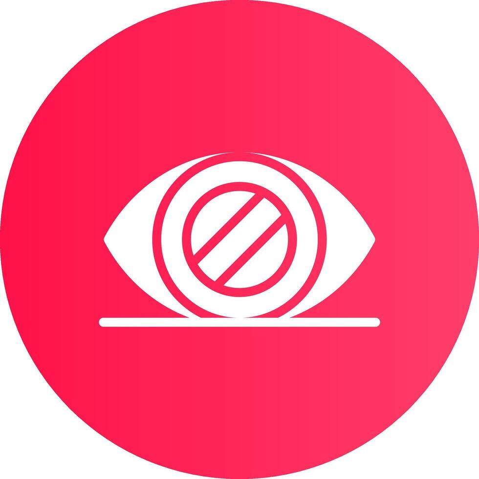 Glaucoma Creative Icon Design vector