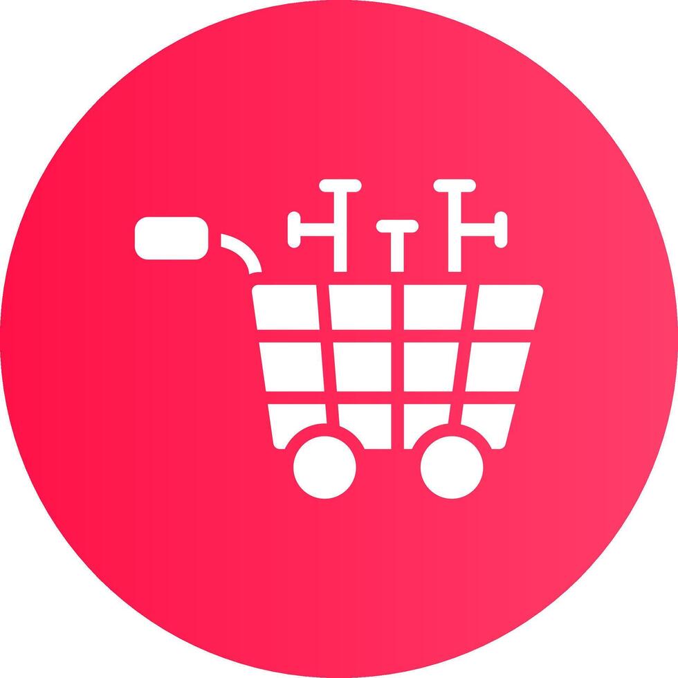 diseño de icono creativo de carrito de compras vector