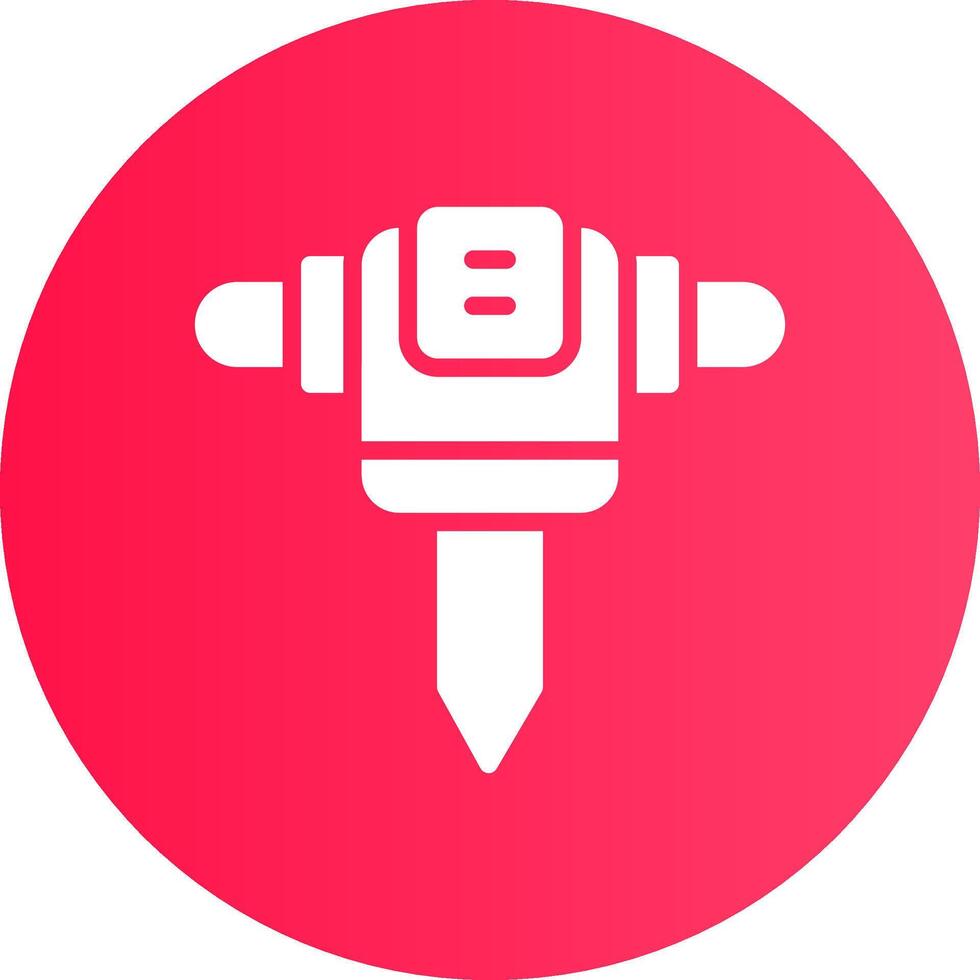 Road Drill Creative Icon Design vector