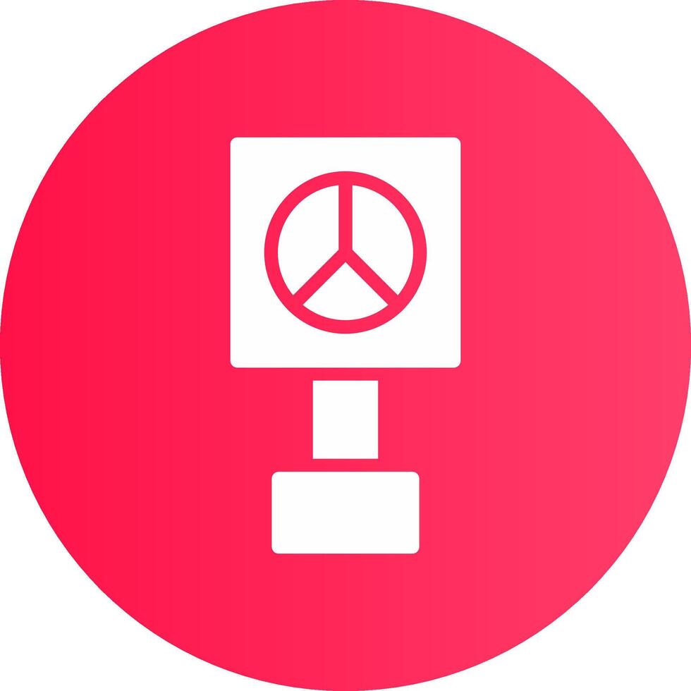 Peace Sign Creative Icon Design vector