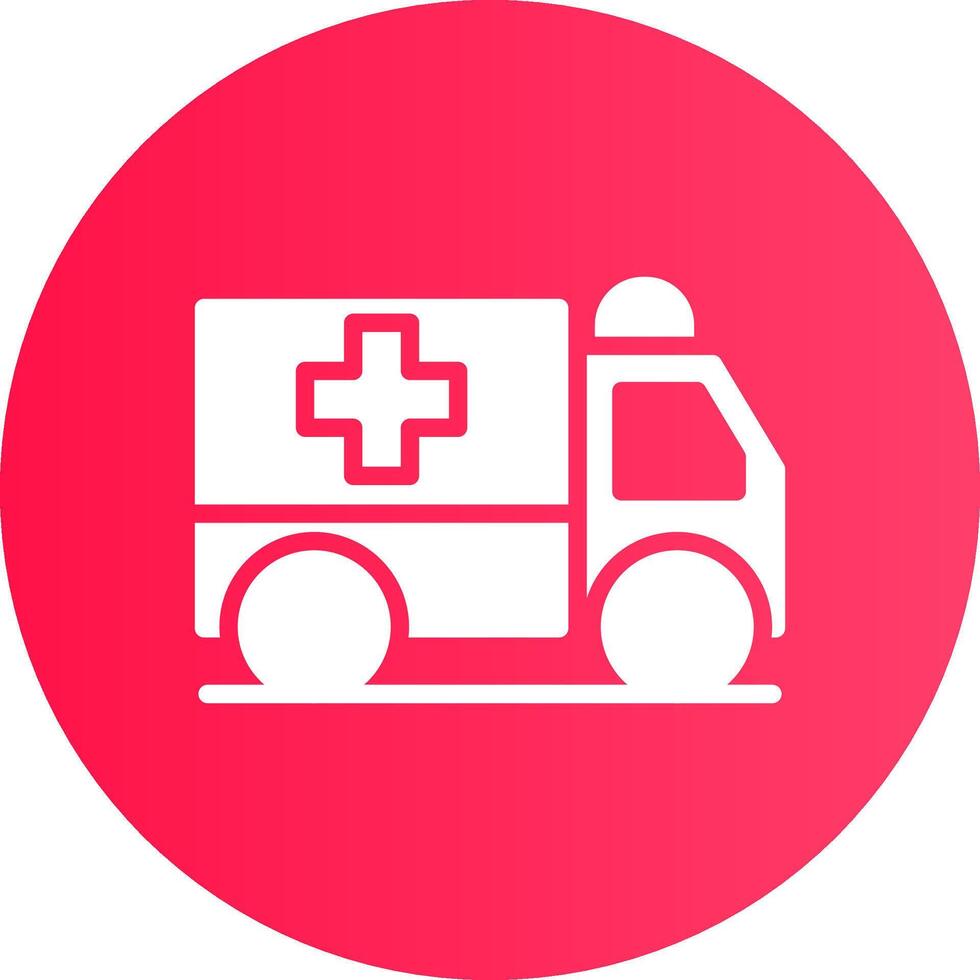 Ambulance Creative Icon Design vector