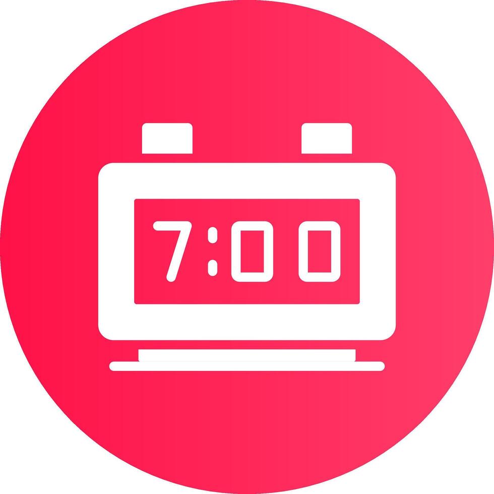 Digital Clock Creative Icon Design vector