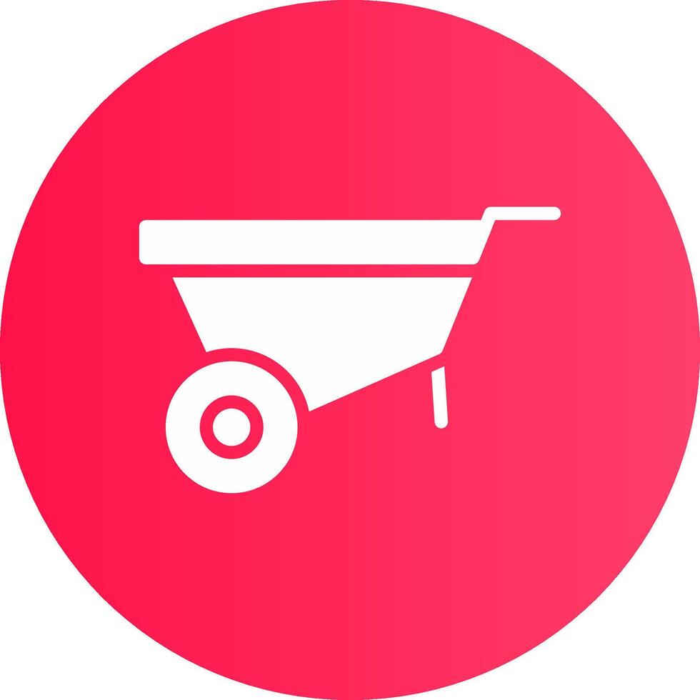 Wheelbarrow Creative Icon Design vector