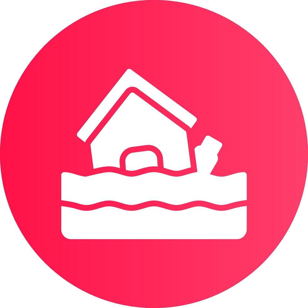 diseño de icono creativo de inundación vector