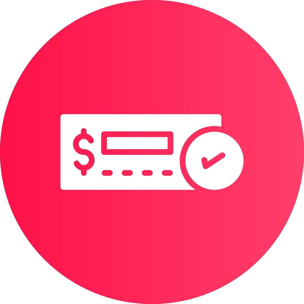 Cheque Deposit Creative Icon Design vector