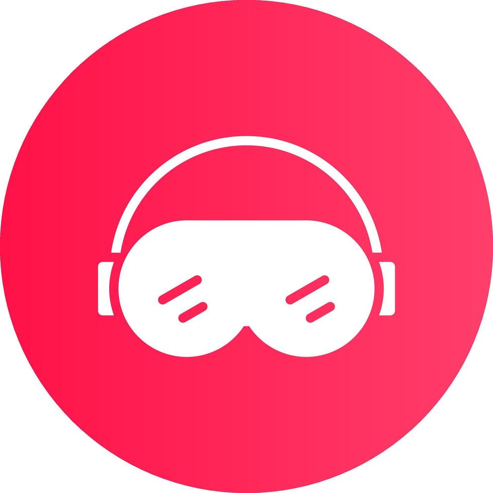 Ski Goggles Creative Icon Design vector