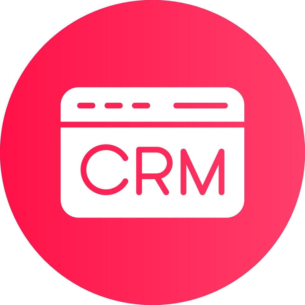 CRM Creative Icon Design vector