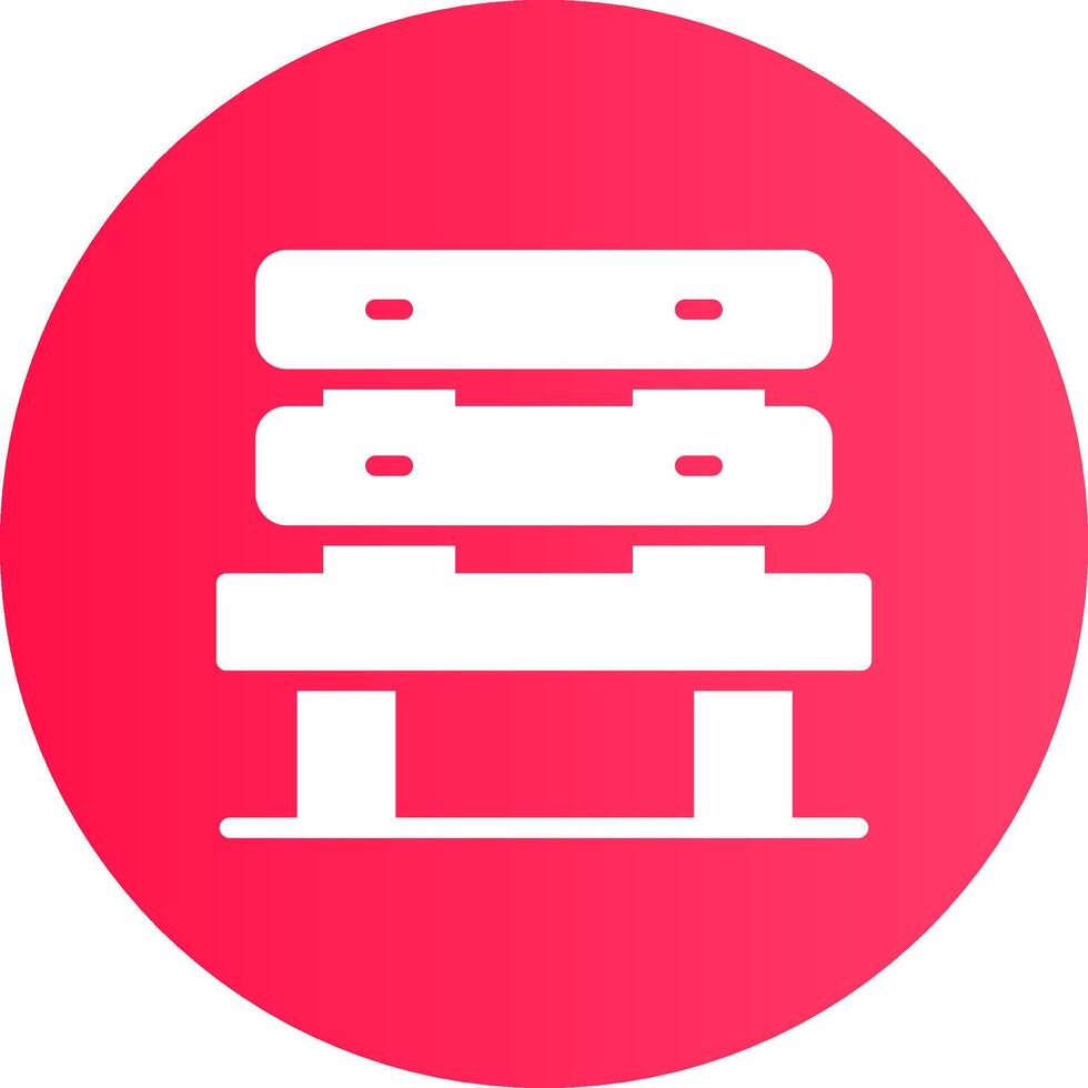 Bench Creative Icon Design vector