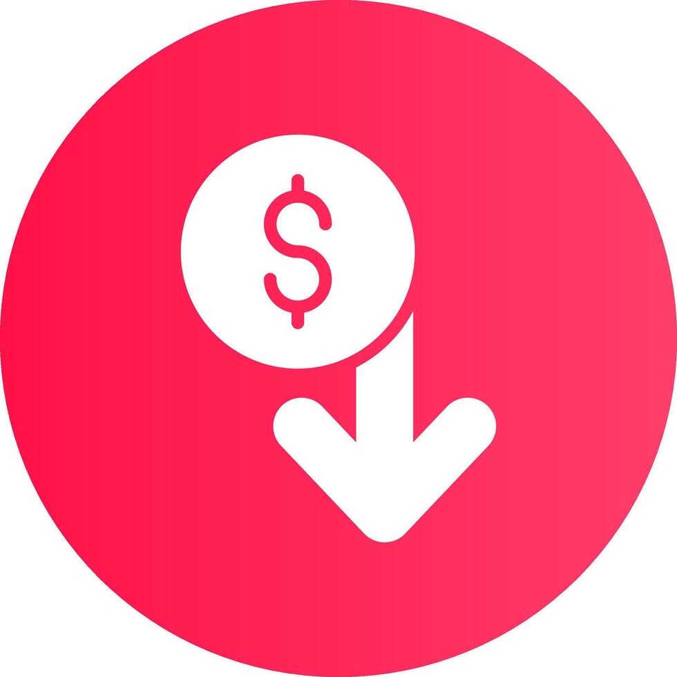 Capitalized Cost Reduction Creative Icon Design vector