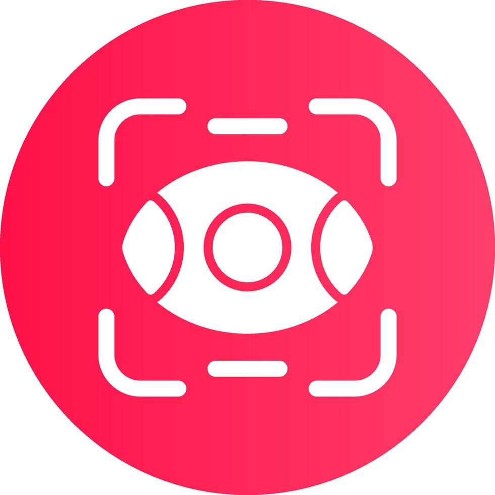 Eye Scanner Creative Icon Design vector