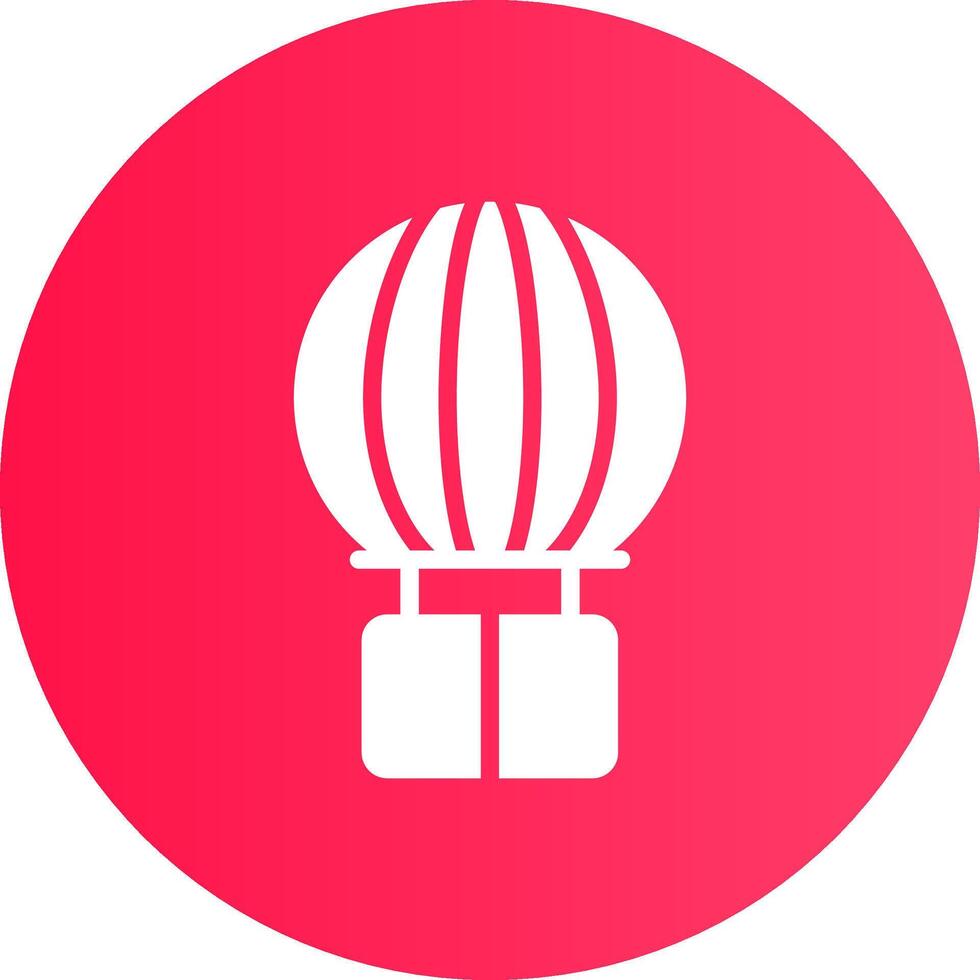 Hot Air Balloon Creative Icon Design vector