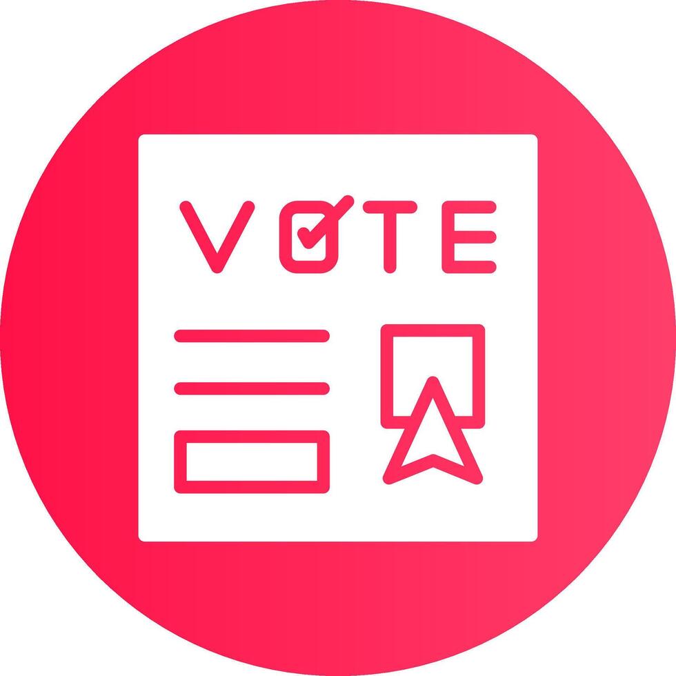 votar diseño de icono creativo vector