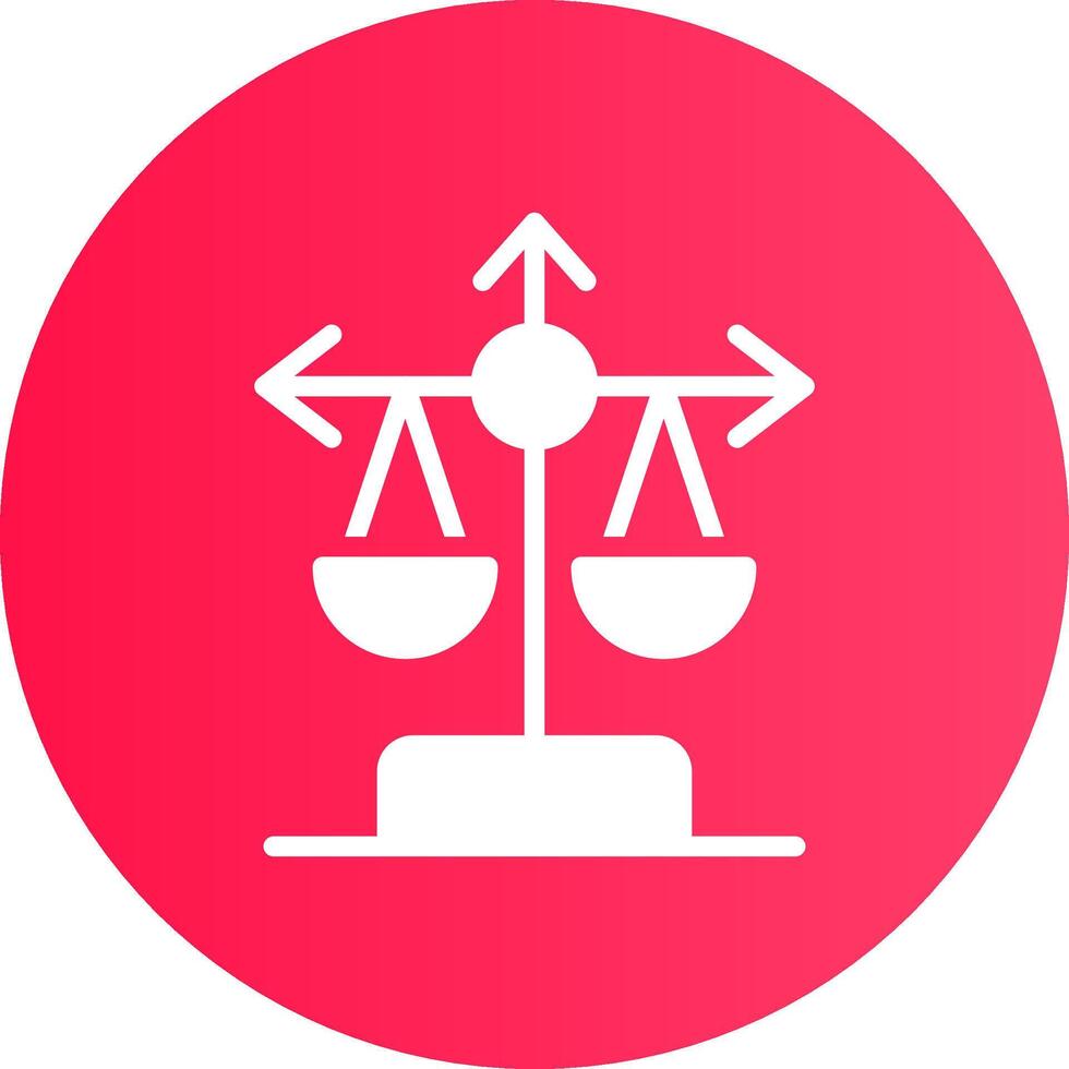 Balance Scale Creative Icon Design vector