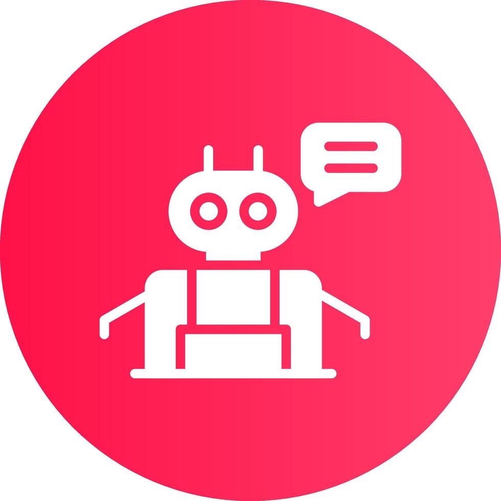 Chatbot Creative Icon Design vector
