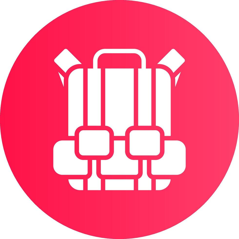 Travel Bag Creative Icon Design vector