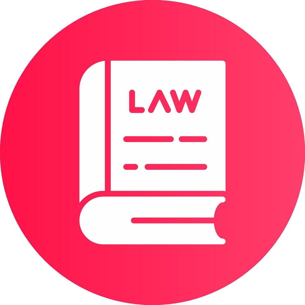 Law Book Creative Icon Design vector