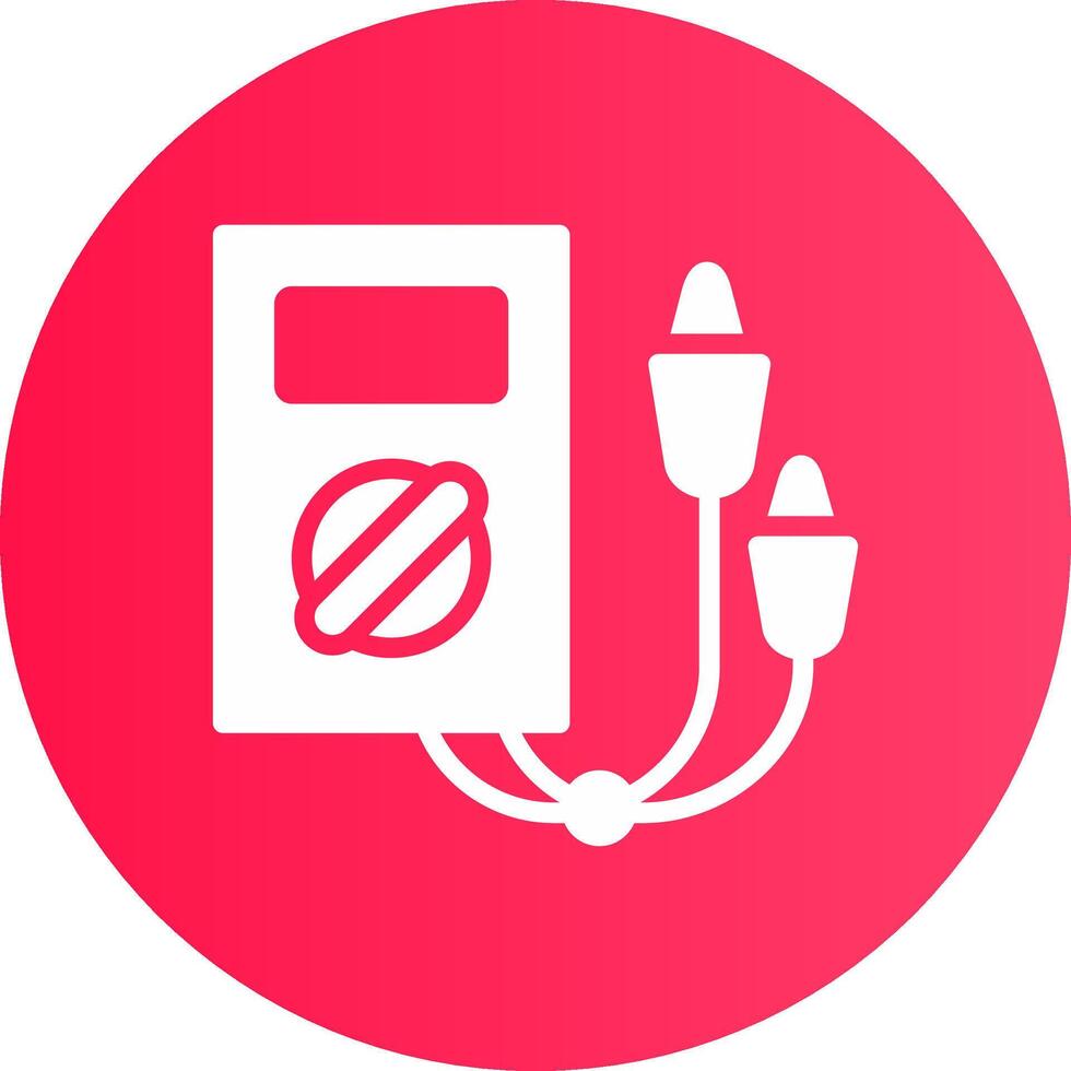 Electric Tester Creative Icon Design vector