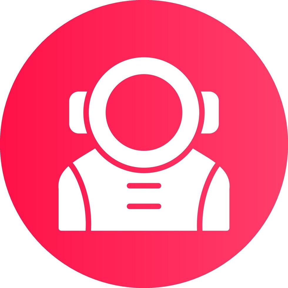 diseño de icono creativo de astronauta vector