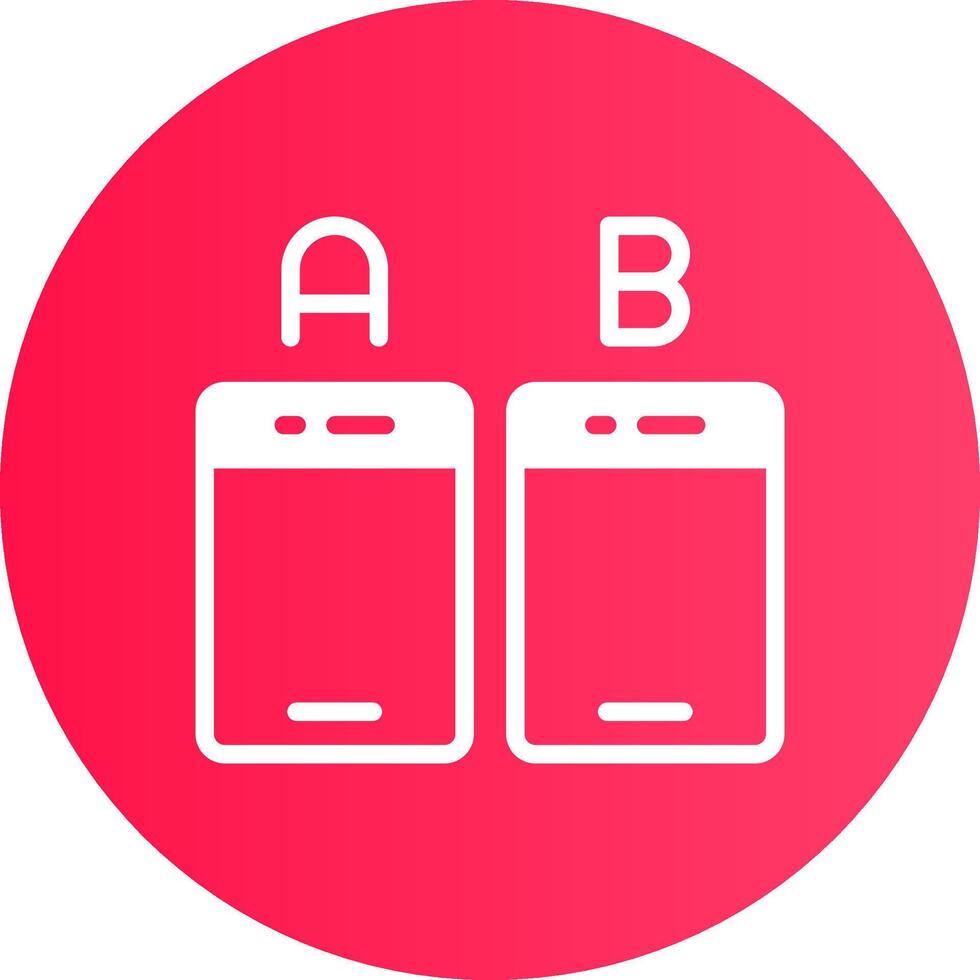 Ab Testing Creative Icon Design vector