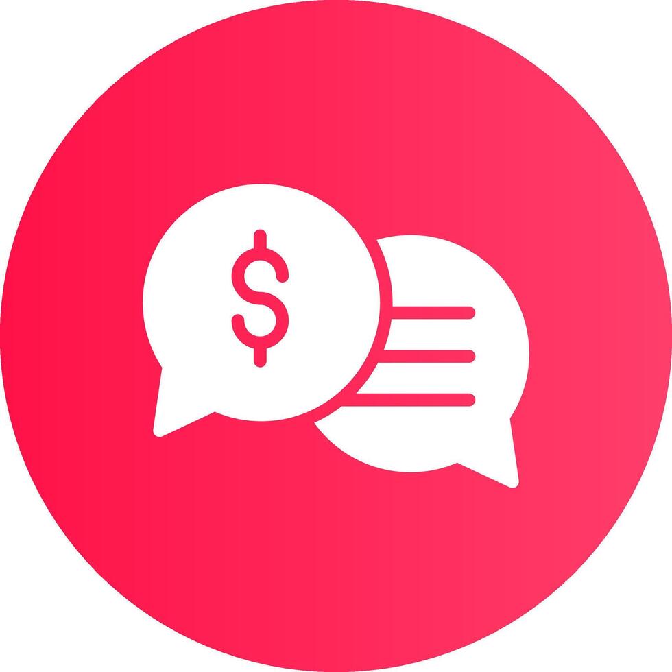 Business Dialog Creative Icon Design vector