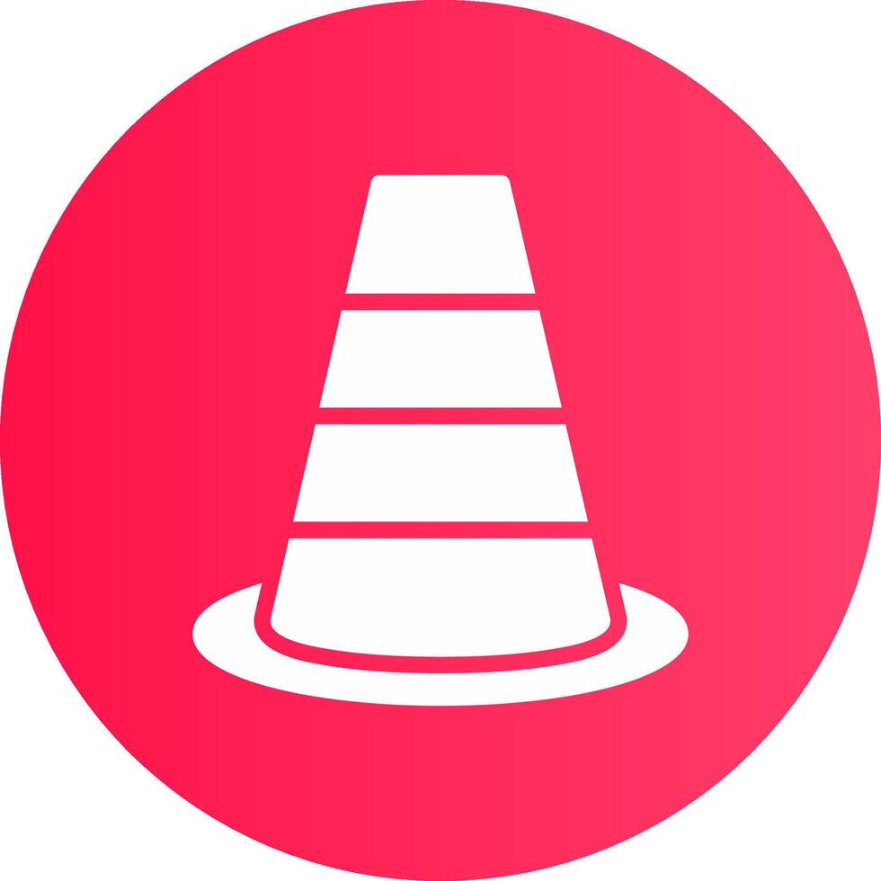 Traffic Cone Creative Icon Design vector