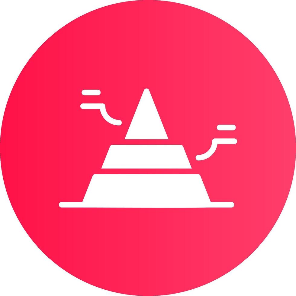 Basic Pyramid Creative Icon Design vector
