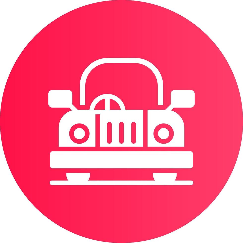 diseño de icono creativo de coche de boda vector