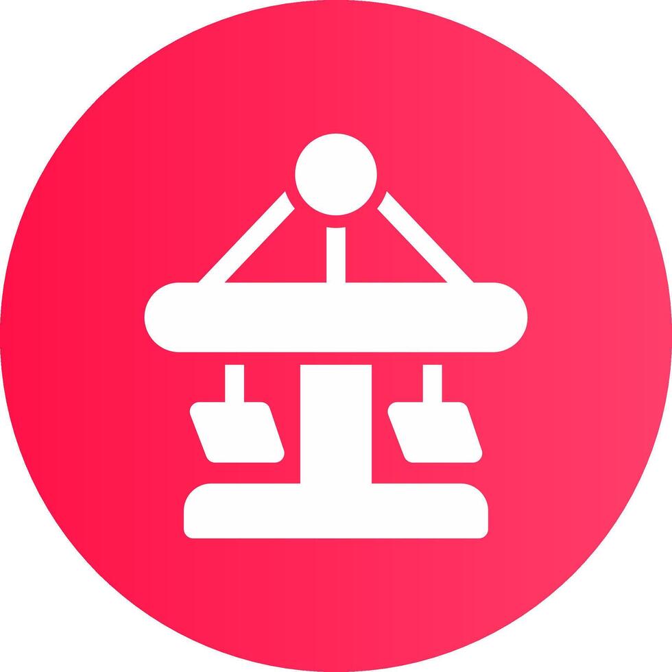 Merry Go Round Creative Icon Design vector