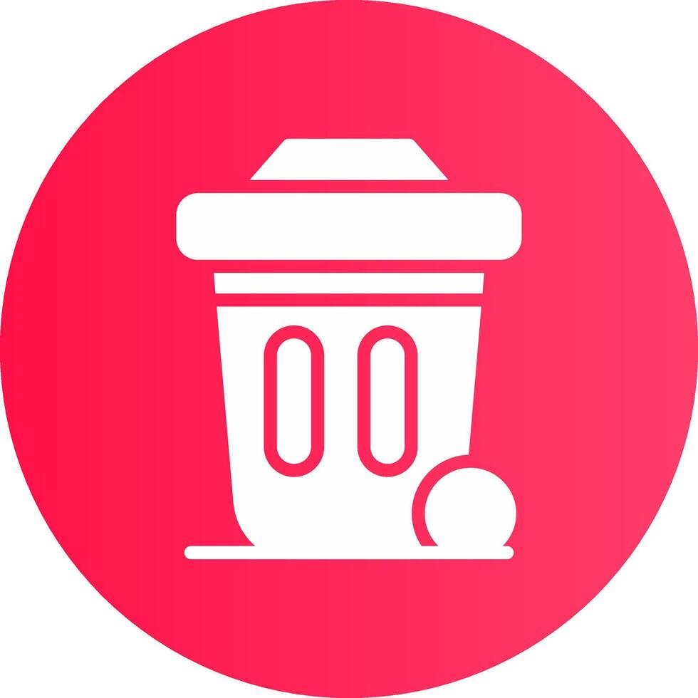 Dustbin Creative Icon Design vector