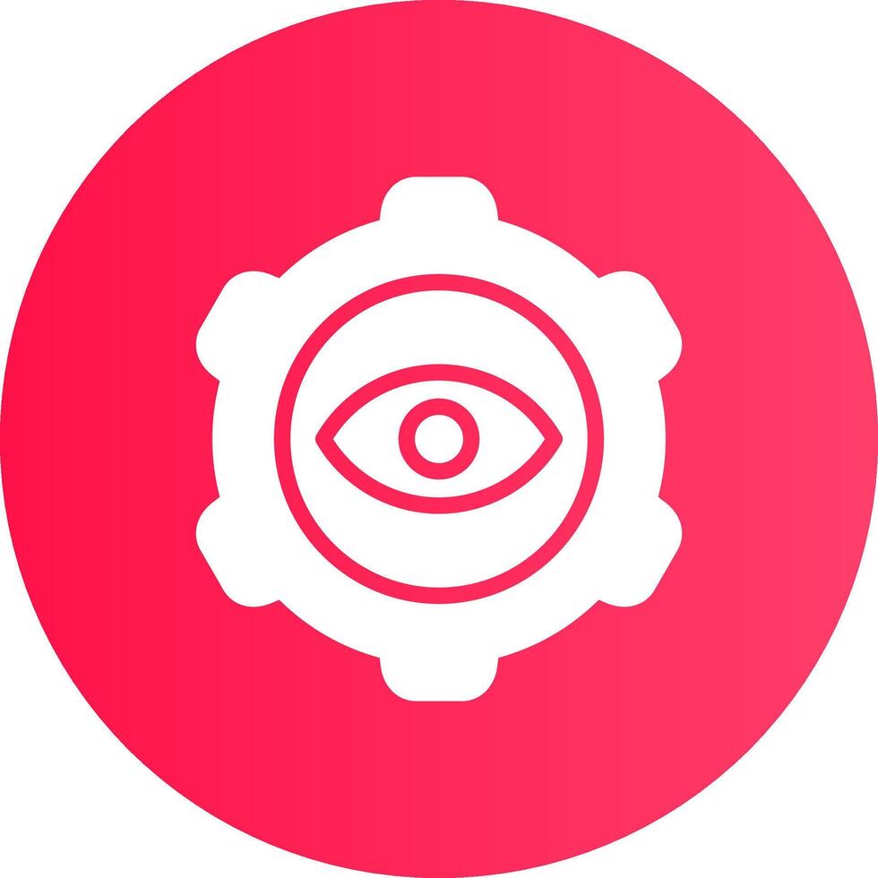 Eye Setting Creative Icon Design vector